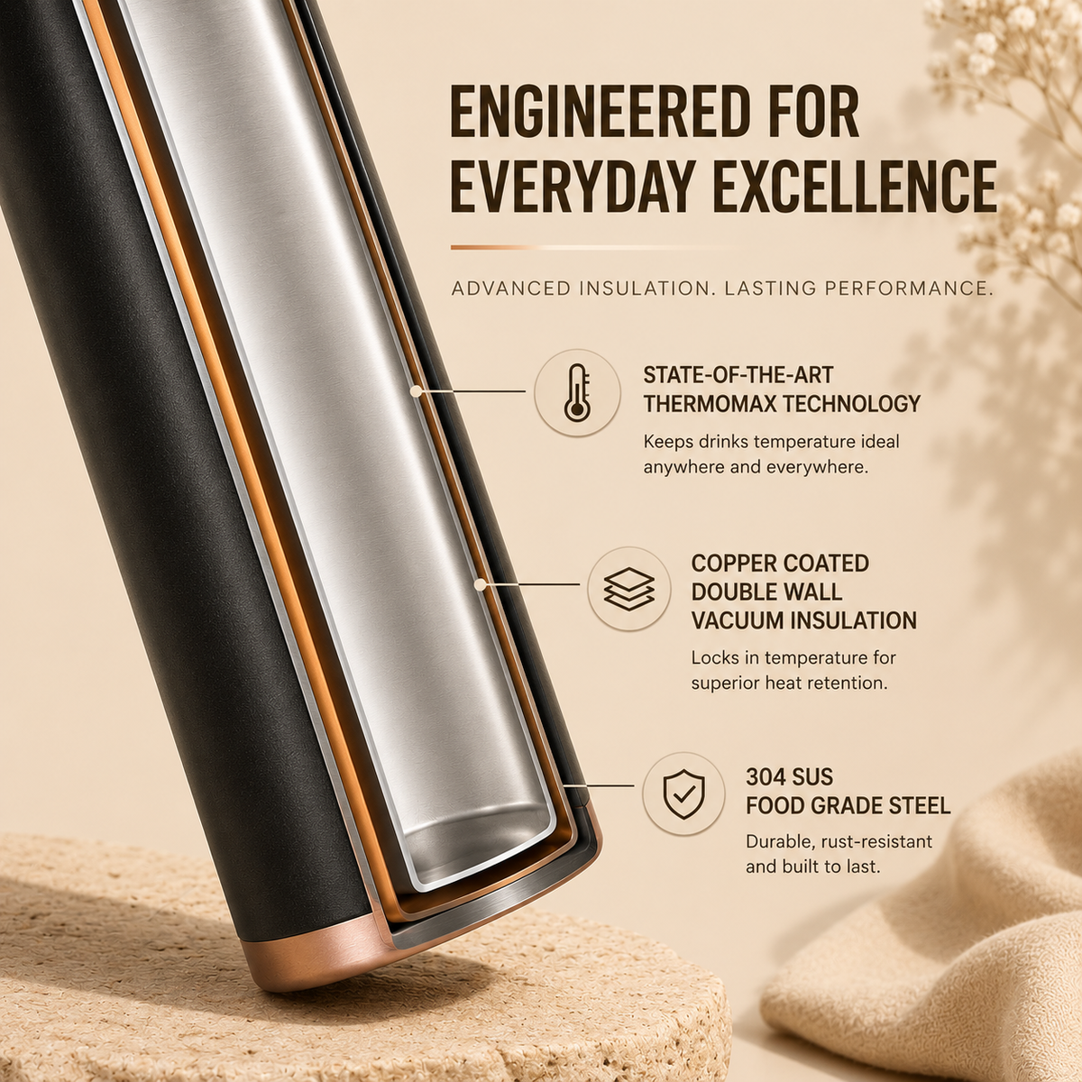 VACCUUM BOTTLE NIAGRA BTT9922 750ML