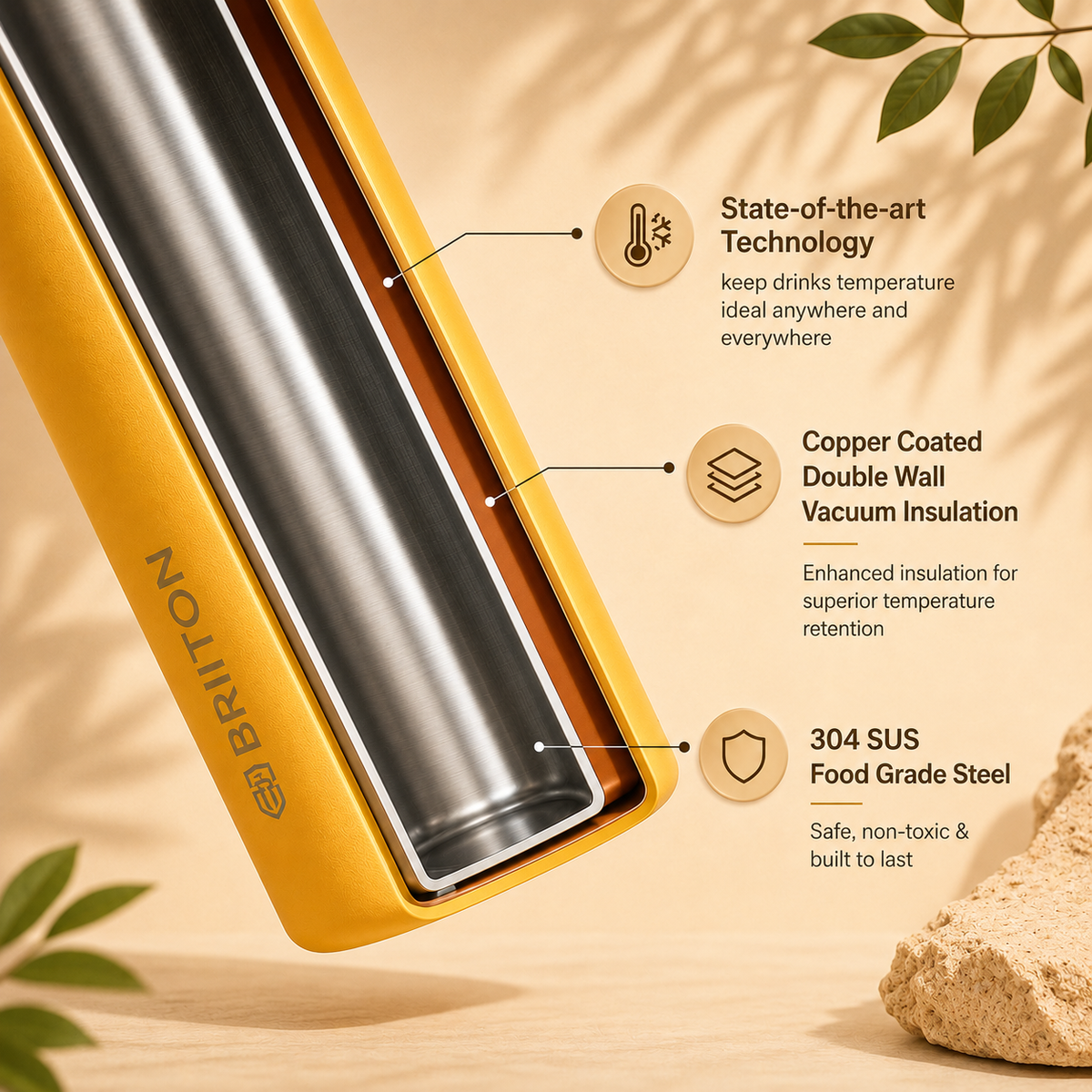 VACCUUM BOTTLE AURUM S BTT9904 750ML