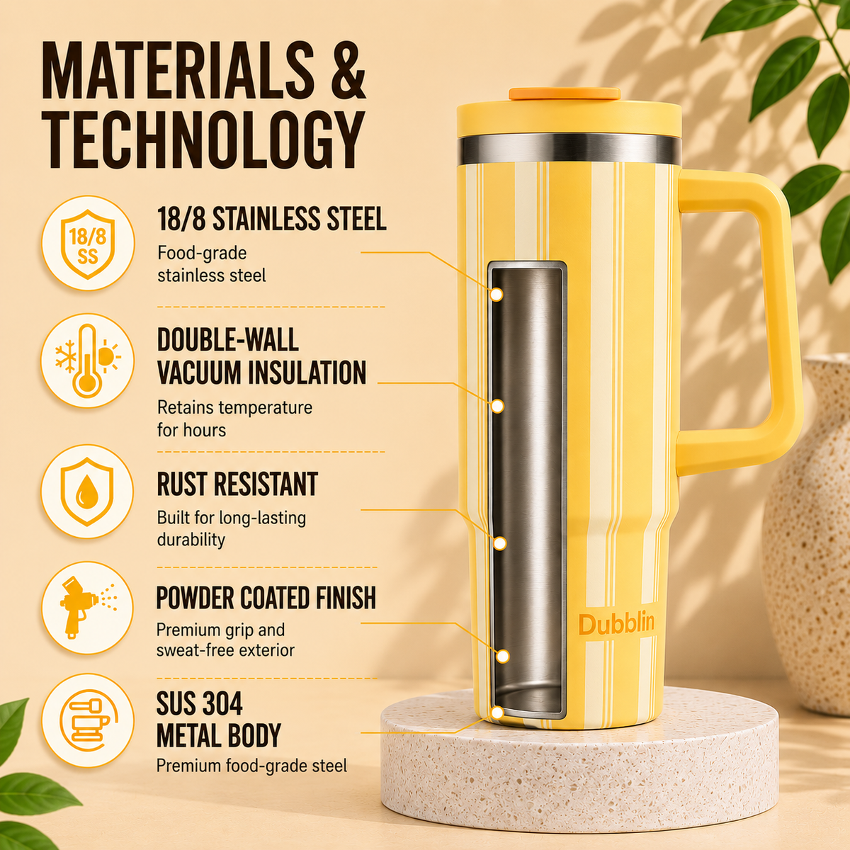 VACUUM BOTTLE ROCK 900 SS DBN-2330 900ML