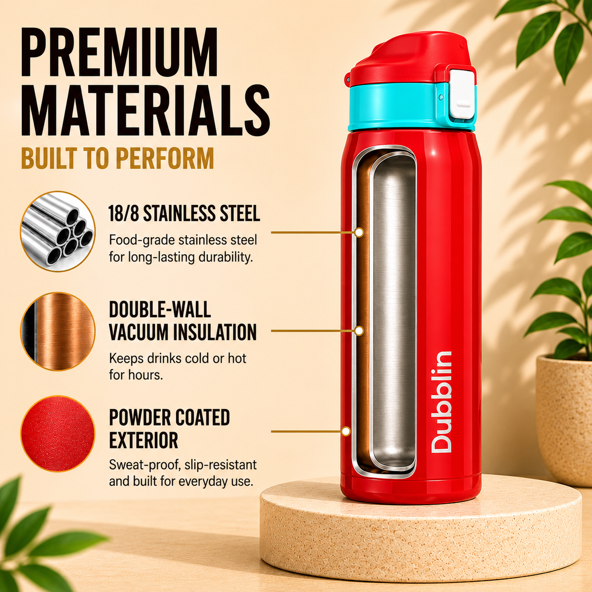 VACUUM BOTTLE SS SHADE 750 DBN-2294 750ML