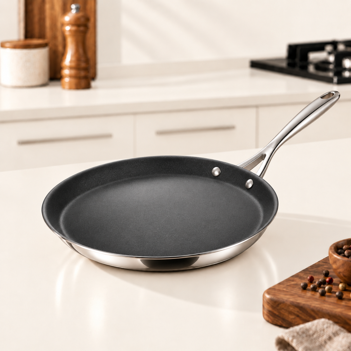 Stahl Artisan Schild Triply Dosa Tawa 28 cm hero