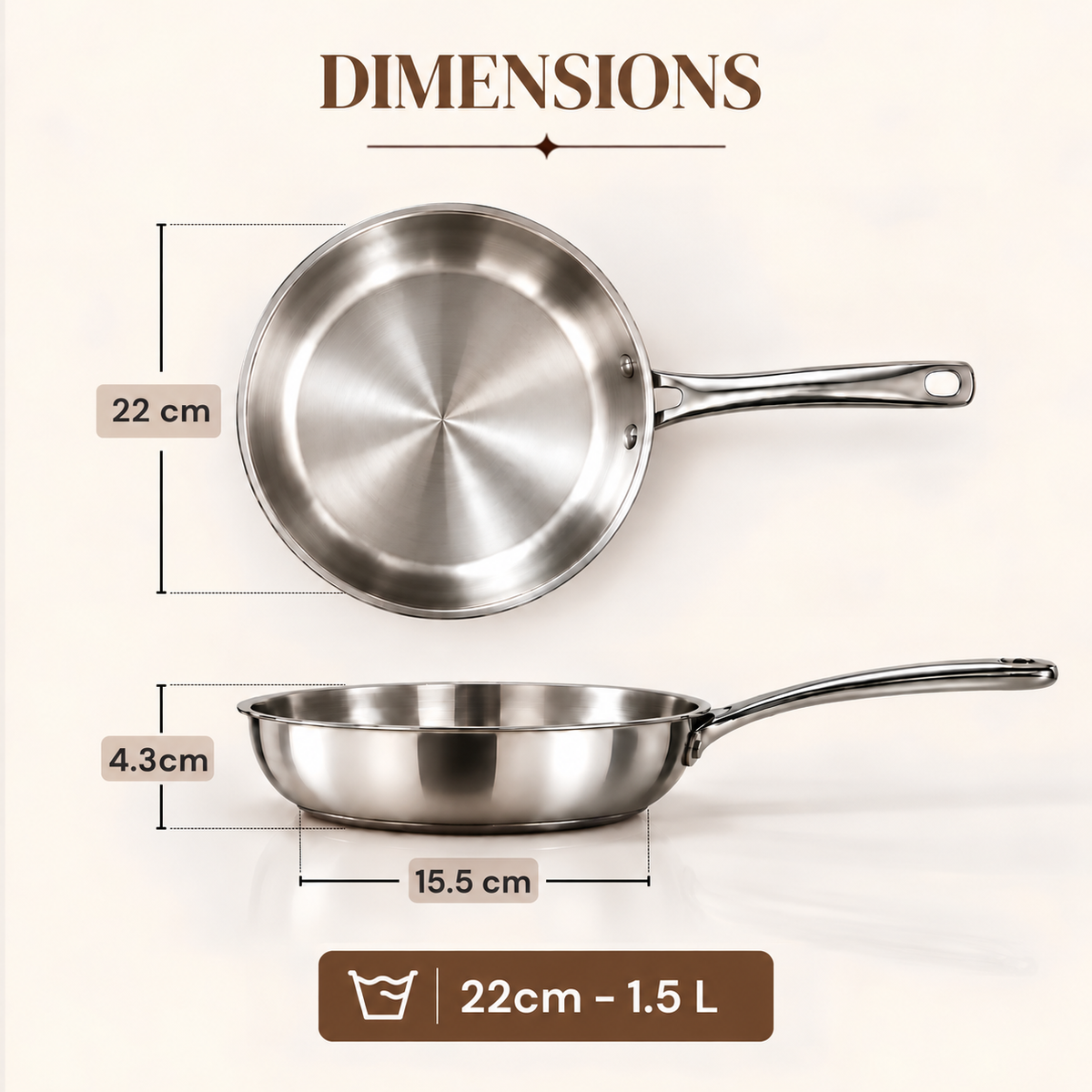 Stahl Fry Pan 4422 image 2