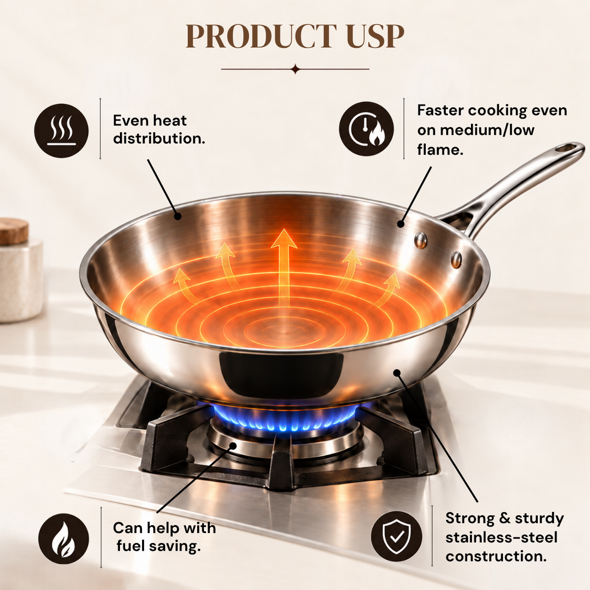 Stahl Fry Pan 4422 image 5