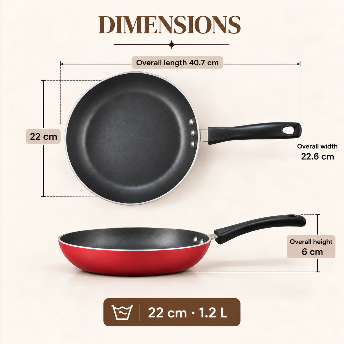 FRY PAN INDUCTION IZFP22 22CM