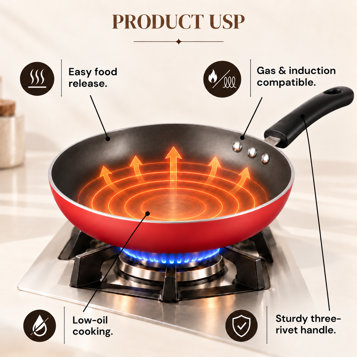 FRY PAN ZFP18 18CM