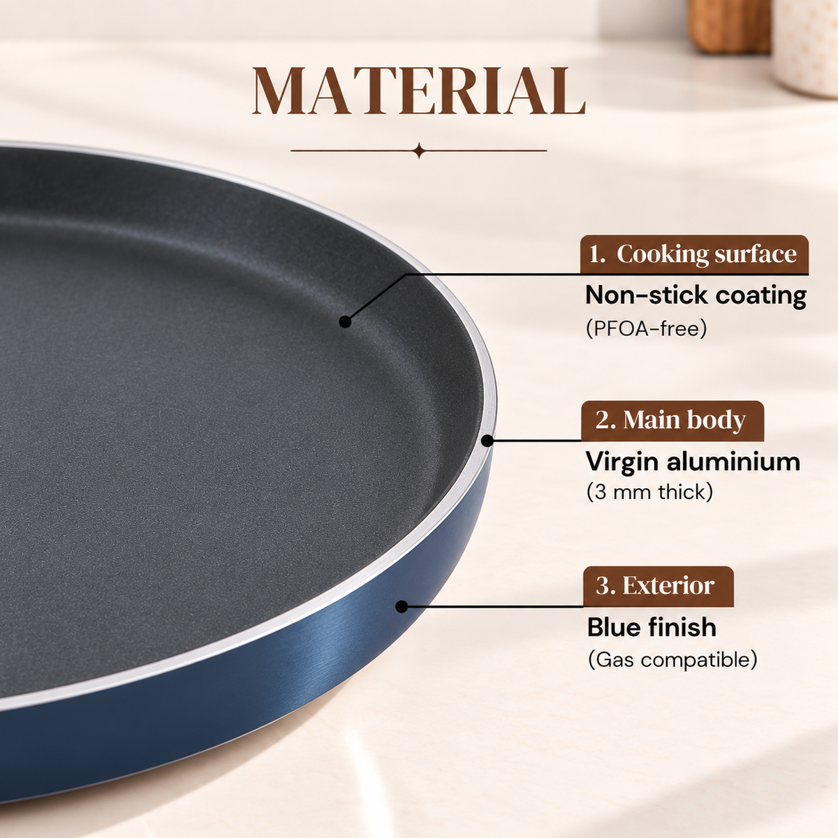 DOSA TAWA ZEST ZOT250 25CM 3MM
