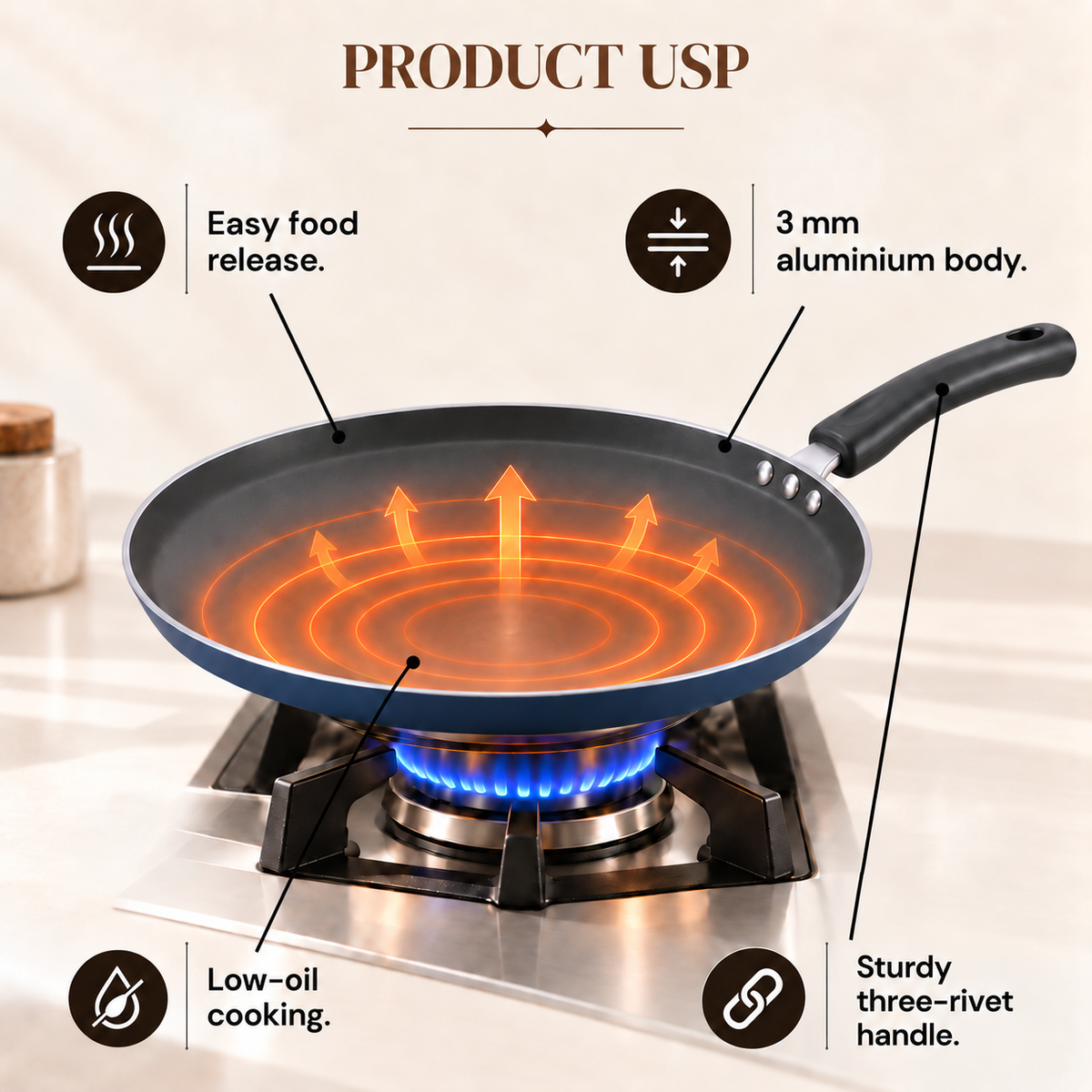DOSA TAWA ZEST ZOT250 25CM 3MM