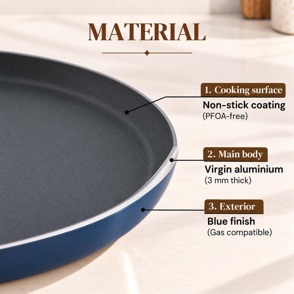 DOSA TAWA ZOT280 28CM 3MM