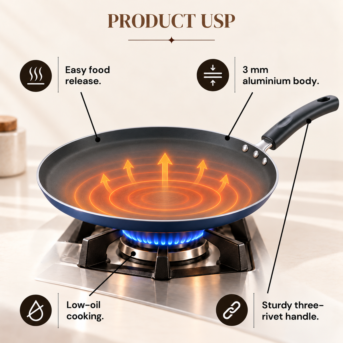 DOSA TAWA ZOT280 28CM 3MM