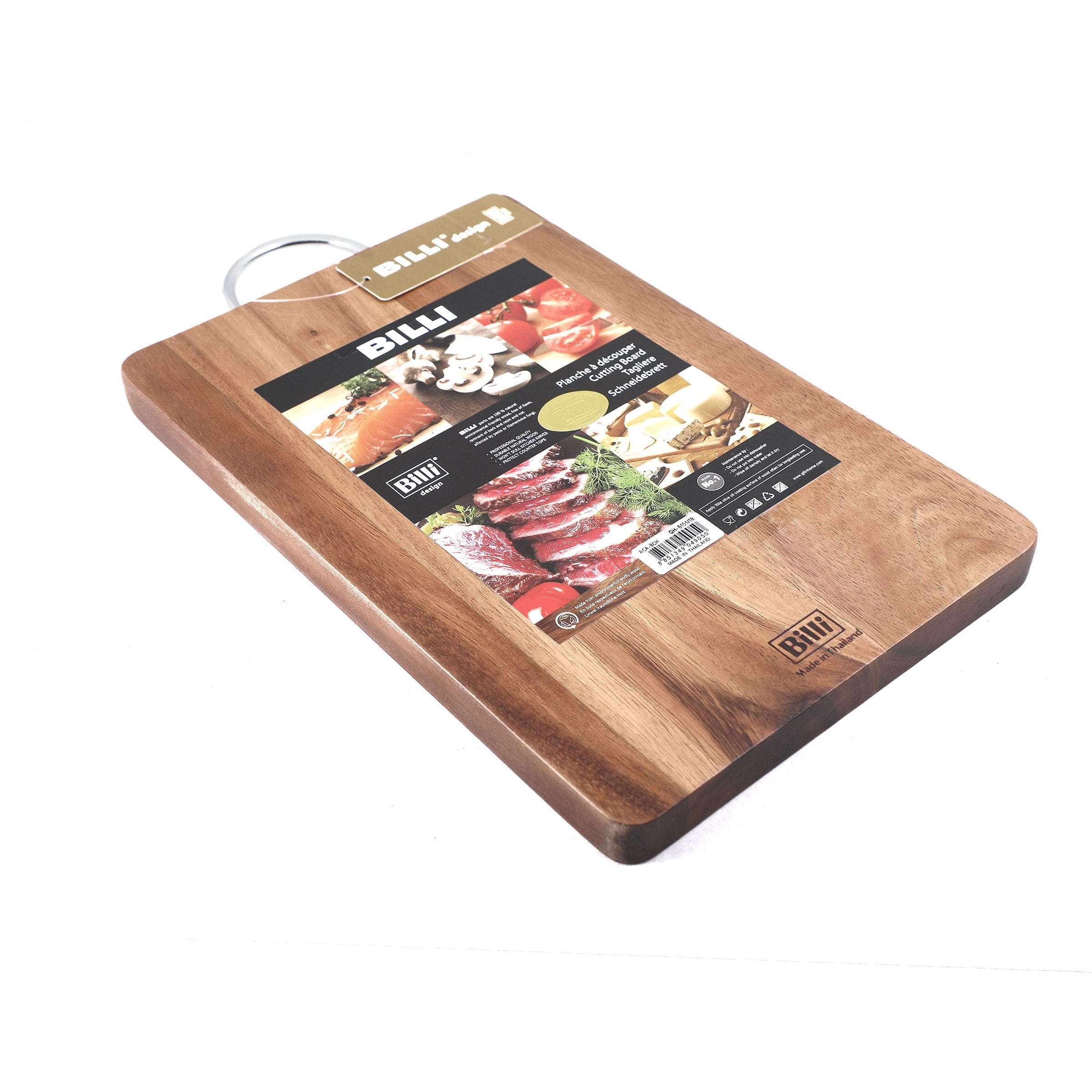 Billi Natural Wood Small Cutting and Chopping Board