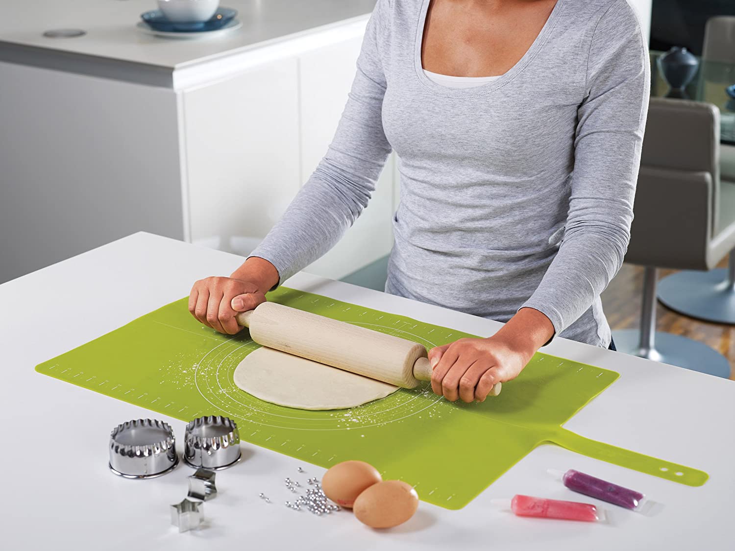 Joseph Joseph Non Slip Silicone Mat with Measurements for Roti, Pastries,etc